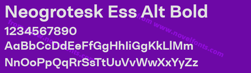 Neogrotesk Ess Alt BoldPreview Neogrotesk Ess Alt BoldPreview