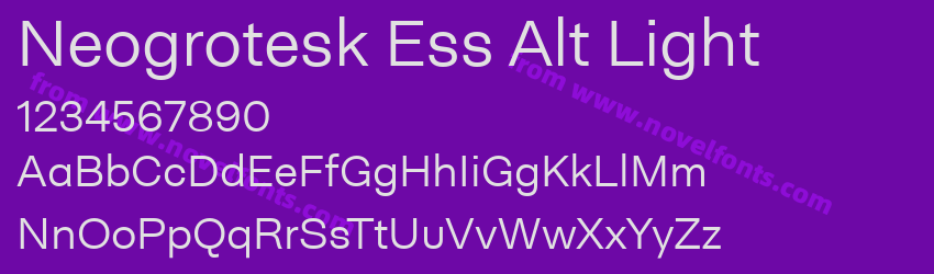 Neogrotesk Ess Alt LightPreview Neogrotesk Ess Alt LightPreview
