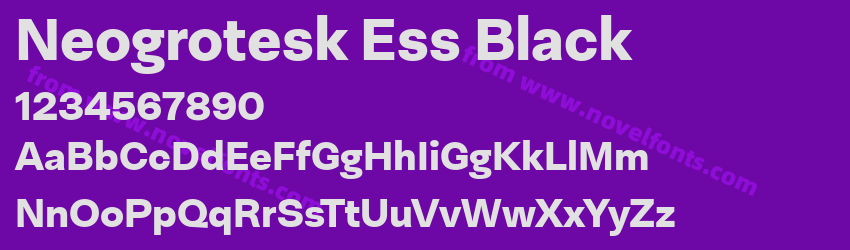 Neogrotesk Ess BlackPreview Neogrotesk Ess BlackPreview