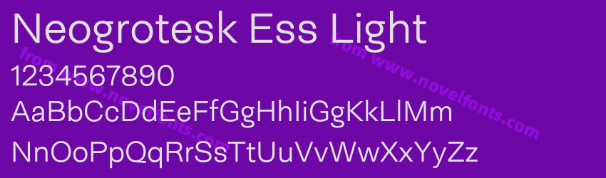 Neogrotesk Ess LightPreview Neogrotesk Ess LightPreview