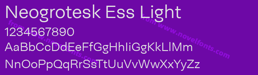 Neogrotesk Ess LightPreview Neogrotesk Ess LightPreview