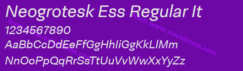 Neogrotesk Ess Regular ItPreview Neogrotesk Ess Regular ItPreview