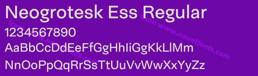 Neogrotesk Ess RegularPreview Neogrotesk Ess RegularPreview