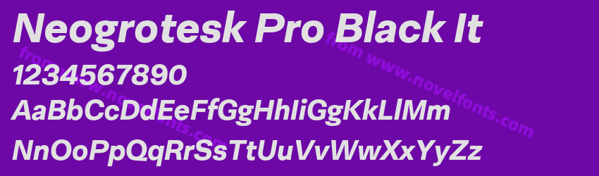 Neogrotesk Pro Black ItPreview Neogrotesk Pro Black ItPreview