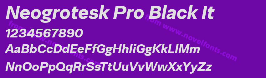 Neogrotesk Pro Black ItPreview Neogrotesk Pro Black ItPreview
