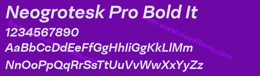 Neogrotesk Pro Bold ItPreview Neogrotesk Pro Bold ItPreview