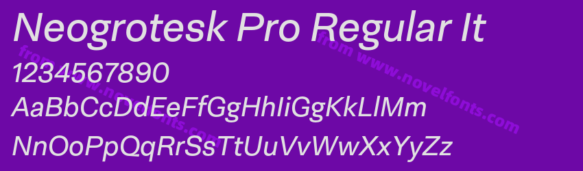 Neogrotesk Pro Regular ItPreview Neogrotesk Pro Regular ItPreview