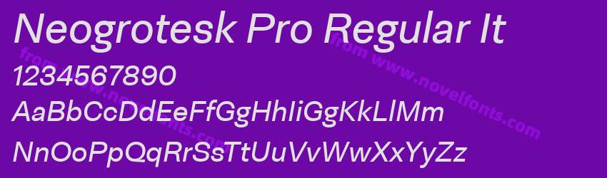 Neogrotesk Pro Regular ItPreview Neogrotesk Pro Regular ItPreview