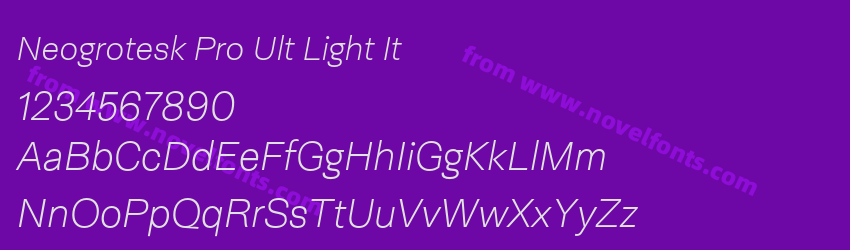 Neogrotesk Pro Ult Light ItPreview Neogrotesk Pro Ult Light ItPreview