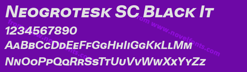 Neogrotesk SC Black ItPreview Neogrotesk SC Black ItPreview