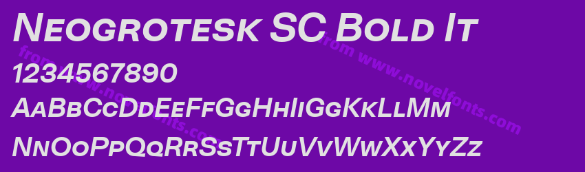 Neogrotesk SC Bold ItPreview Neogrotesk SC Bold ItPreview