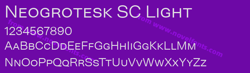 Neogrotesk SC LightPreview Neogrotesk SC LightPreview