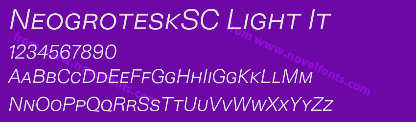NeogroteskSC Light ItPreview NeogroteskSC Light ItPreview