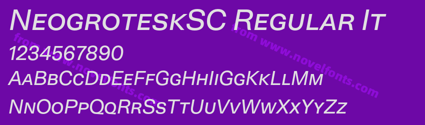 NeogroteskSC Regular ItPreview NeogroteskSC Regular ItPreview