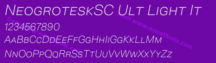 NeogroteskSC Ult Light ItPreview NeogroteskSC Ult Light ItPreview