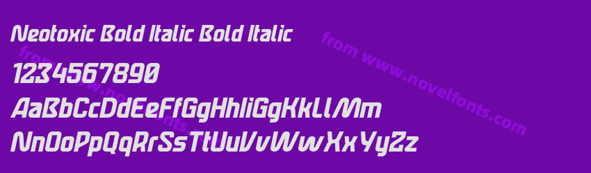 Neotoxic Bold Italic Bold ItalicPreview Neotoxic Bold Italic Bold ItalicPreview