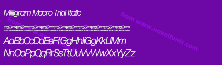 Milligram Macro Trial ItalicPreview