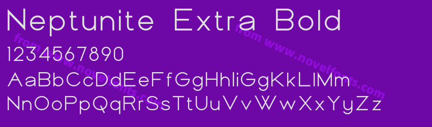 Neptunite Extra BoldPreview Neptunite Extra BoldPreview