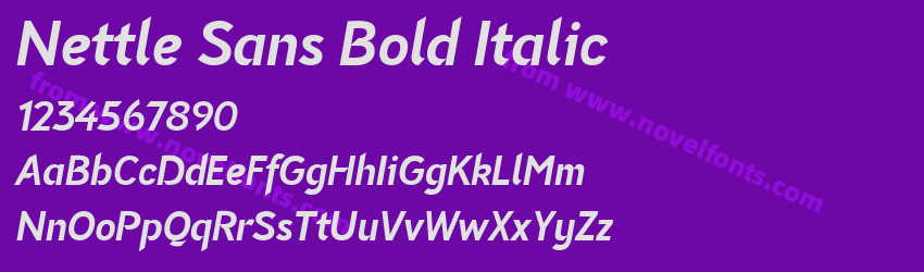 Nettle Sans Bold ItalicPreview Nettle Sans Bold ItalicPreview