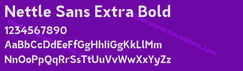 Nettle Sans Extra BoldPreview Nettle Sans Extra BoldPreview