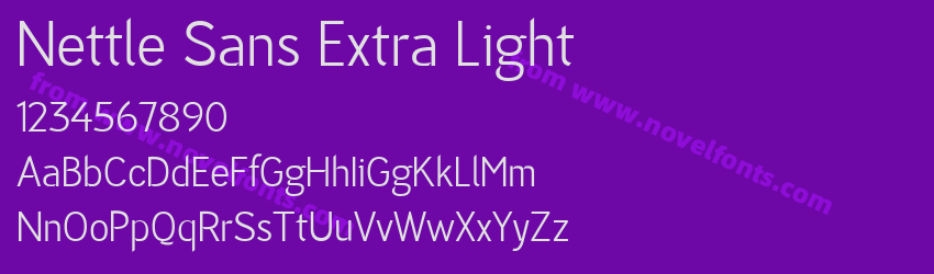 Nettle Sans Extra LightPreview Nettle Sans Extra LightPreview
