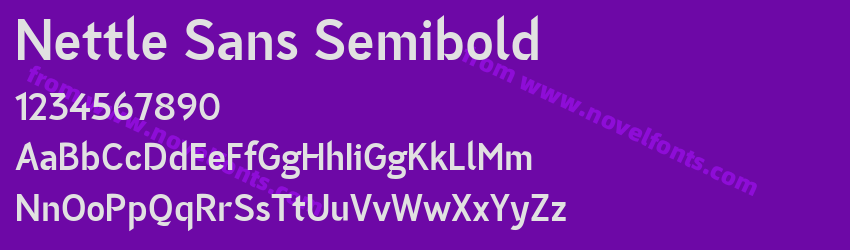 Nettle Sans SemiboldPreview Nettle Sans SemiboldPreview
