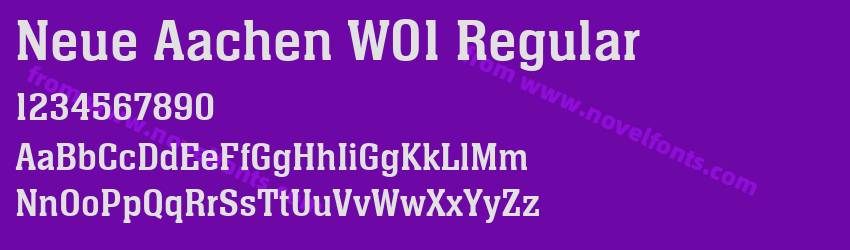 Neue Aachen W01 RegularPreview Neue Aachen W01 RegularPreview