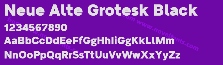 Neue Alte Grotesk BlackPreview Neue Alte Grotesk BlackPreview
