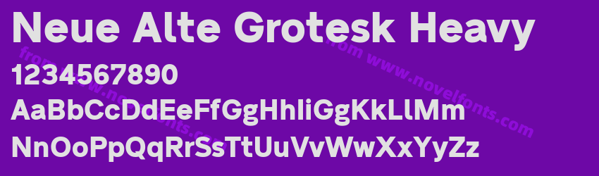 Neue Alte Grotesk HeavyPreview Neue Alte Grotesk HeavyPreview