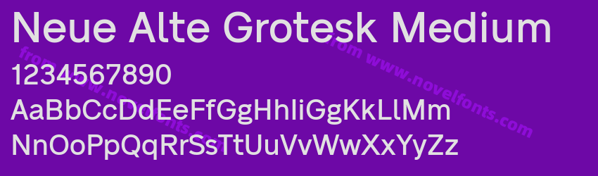 Neue Alte Grotesk MediumPreview Neue Alte Grotesk MediumPreview