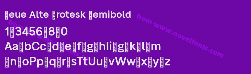 Neue Alte Grotesk SemiboldPreview Neue Alte Grotesk SemiboldPreview