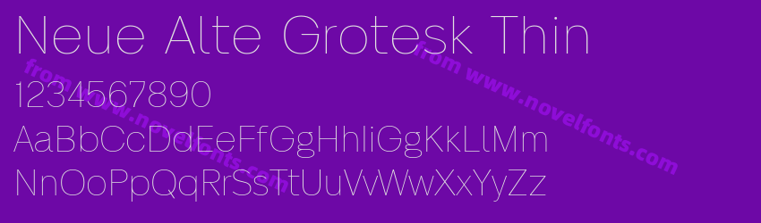 Neue Alte Grotesk ThinPreview Neue Alte Grotesk ThinPreview