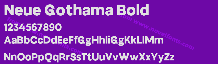 Neue Gothama BoldPreview Neue Gothama BoldPreview