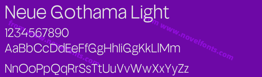Neue Gothama LightPreview Neue Gothama LightPreview