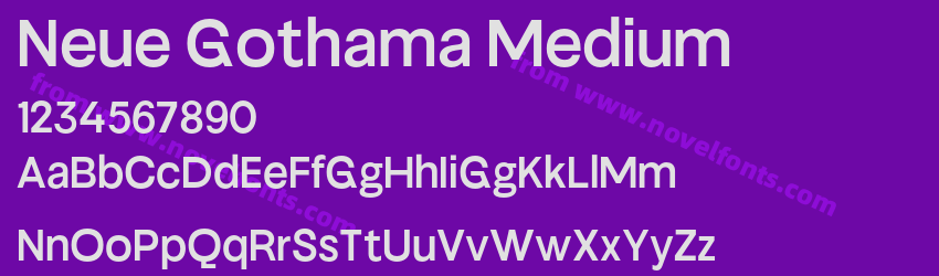 Neue Gothama MediumPreview Neue Gothama MediumPreview