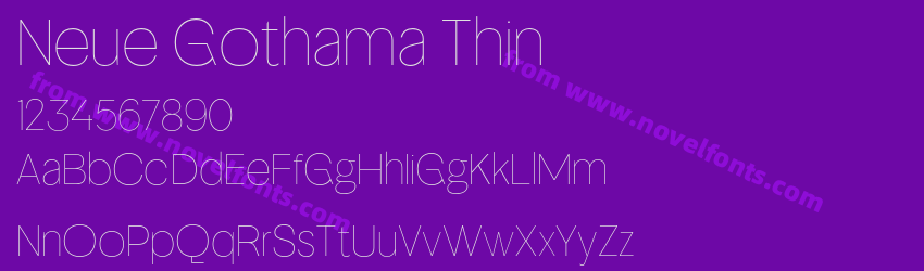 Neue Gothama ThinPreview Neue Gothama ThinPreview