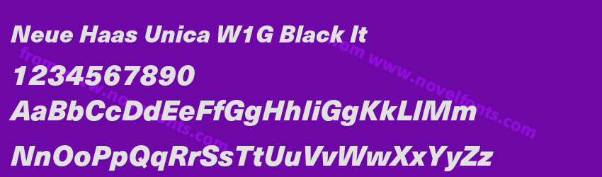 Neue Haas Unica W1G Black ItPreview Neue Haas Unica W1G Black ItPreview