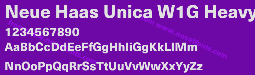 Neue Haas Unica W1G HeavyPreview Neue Haas Unica W1G HeavyPreview