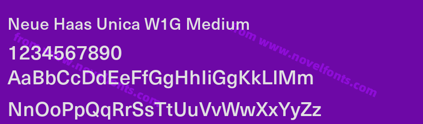 Neue Haas Unica W1G MediumPreview Neue Haas Unica W1G MediumPreview