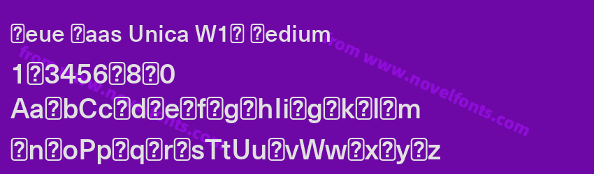 Neue Haas Unica W1G MediumPreview Neue Haas Unica W1G MediumPreview