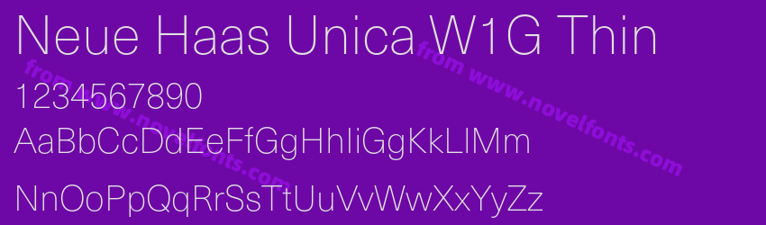 Neue Haas Unica W1G ThinPreview Neue Haas Unica W1G ThinPreview