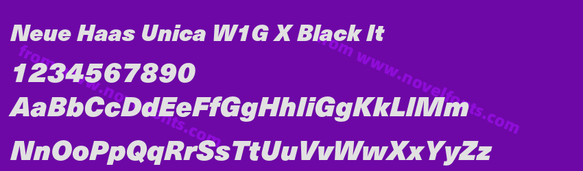 Neue Haas Unica W1G X Black ItPreview Neue Haas Unica W1G X Black ItPreview