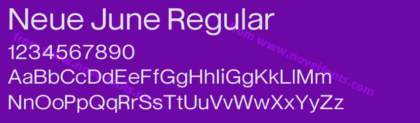 Neue June RegularPreview Neue June RegularPreview
