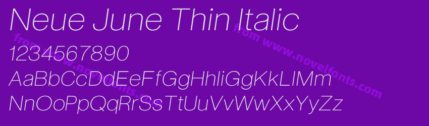 Neue June Thin ItalicPreview Neue June Thin ItalicPreview