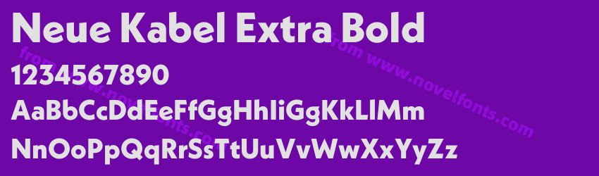 Neue Kabel Extra BoldPreview Neue Kabel Extra BoldPreview