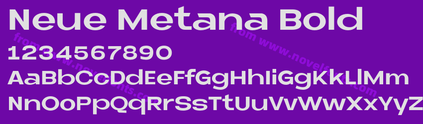 Neue Metana BoldPreview Neue Metana BoldPreview