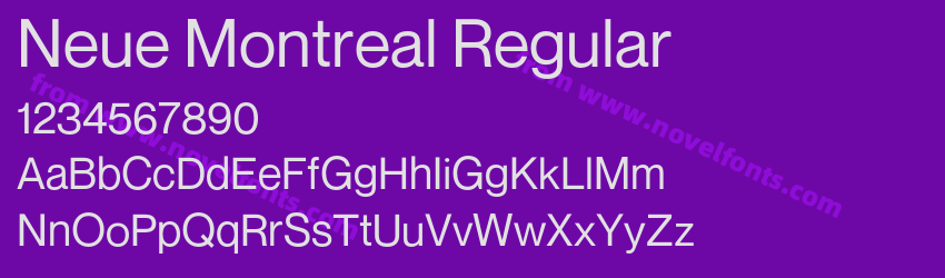 Neue Montreal RegularPreview Neue Montreal RegularPreview