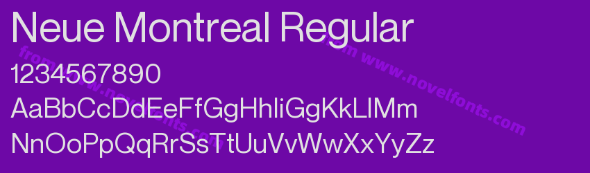 Neue Montreal RegularPreview Neue Montreal RegularPreview