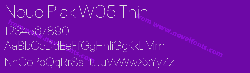Neue Plak W05 ThinPreview Neue Plak W05 ThinPreview
