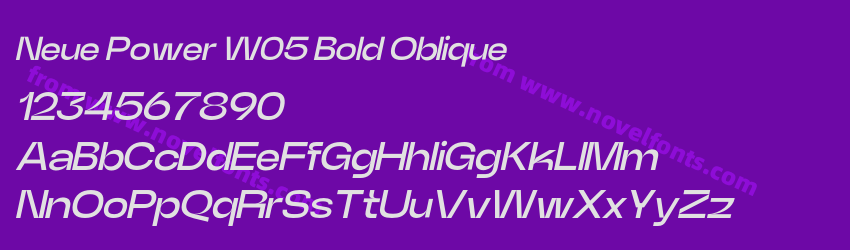 Neue Power W05 Bold ObliquePreview Neue Power W05 Bold ObliquePreview